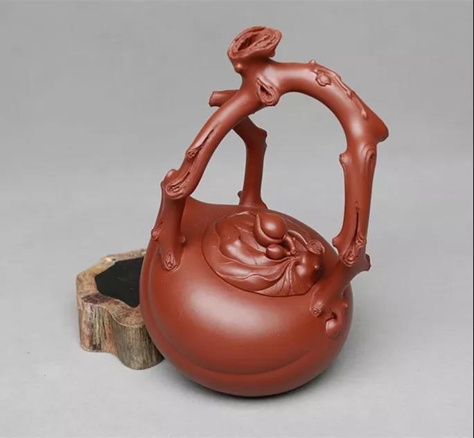 10種最美花器提梁壺，精美別致雕花紫砂壺!