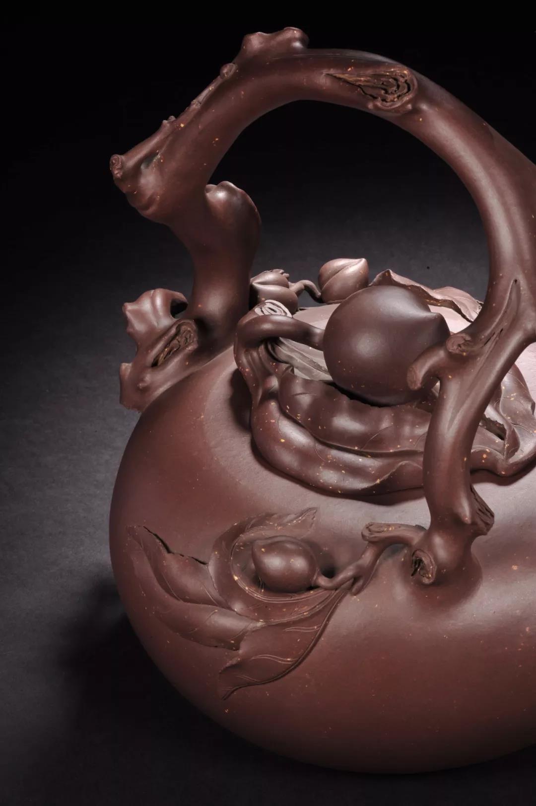 10種最美花器提梁壺，精美別致雕花紫砂壺!