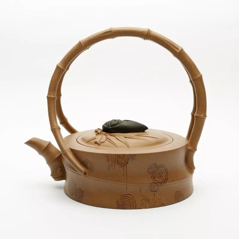 10種最美花器提梁壺，精美別致雕花紫砂壺!