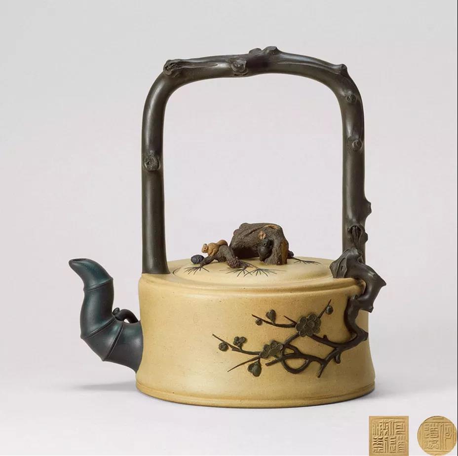 10種最美花器提梁壺，精美別致雕花紫砂壺!