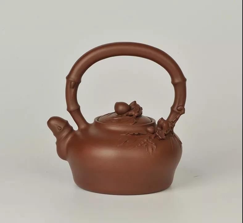 10種最美花器提梁壺，精美別致雕花紫砂壺!