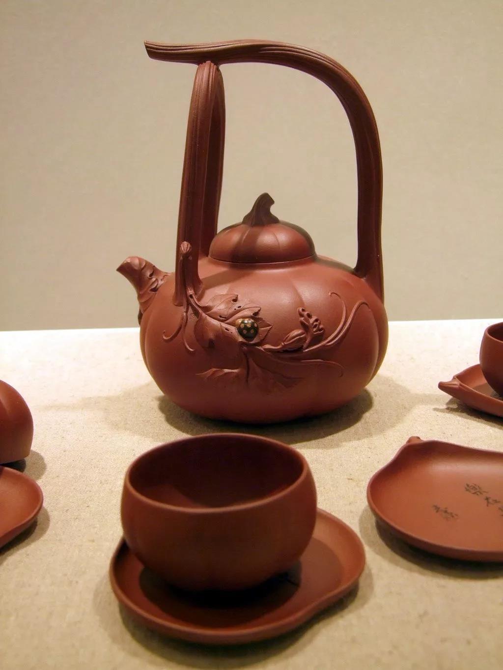 10種最美花器提梁壺，精美別致雕花紫砂壺!