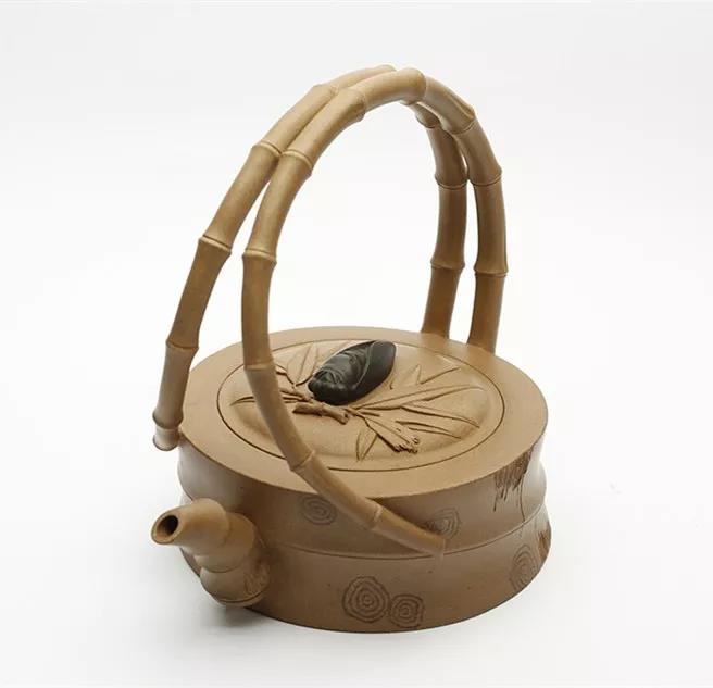 10種最美花器提梁壺，精美別致雕花紫砂壺!