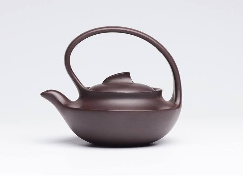 提梁精美紫砂壺，創(chuàng)意手工紫砂壺