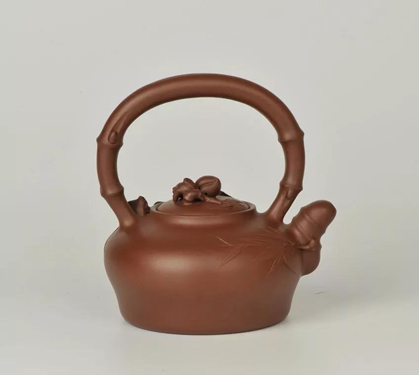 10種最美花器提梁壺，精美別致雕花紫砂壺!